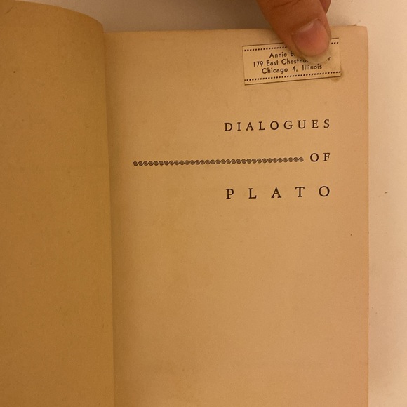 Dialogues of Plato Collector’s Edition Pocket Size Hardcover 1950 J.D. Kaplan - Picture 4 of 9
